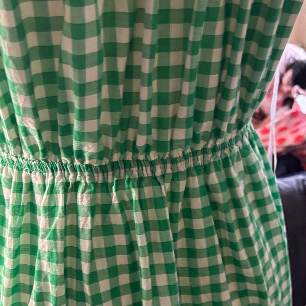 Draper James Mint Green Gingham Midi Dress ( doesnt have the belt) # 105 - Picture 8 of 11